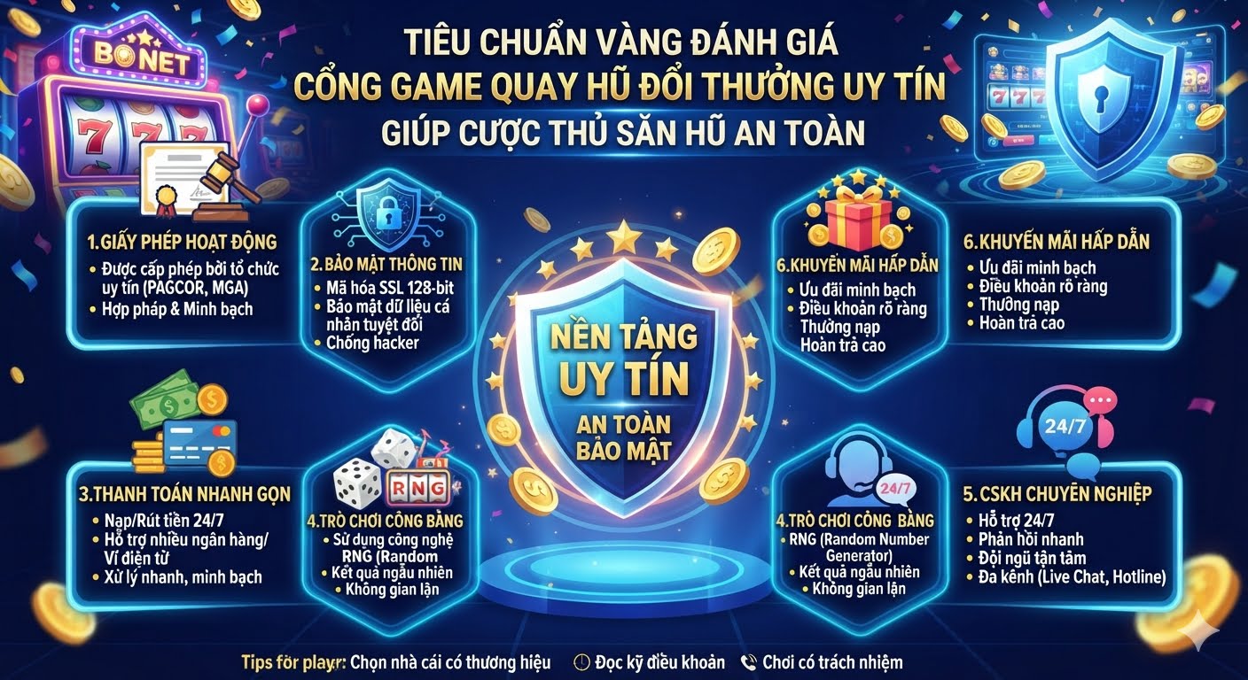 Cổng game quay hũ đổi thưởng uy tín