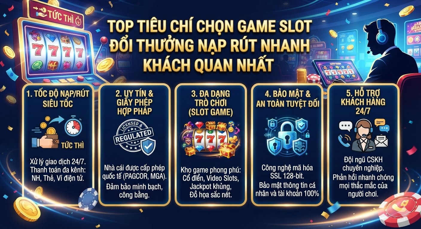 Game slot đổi thưởng nạp rút nhanh